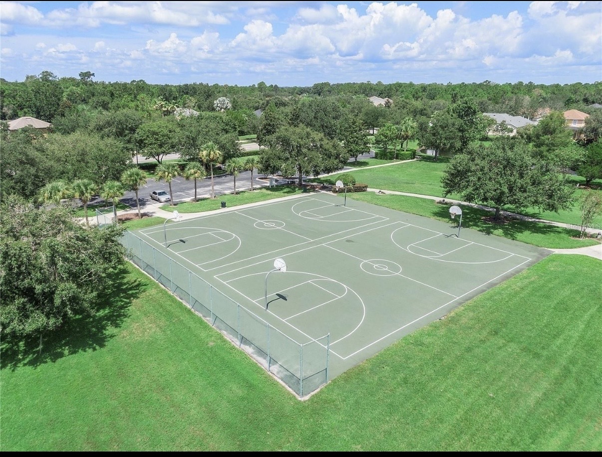 Community basketball courts