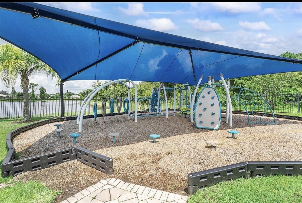 Lakeside covered playground