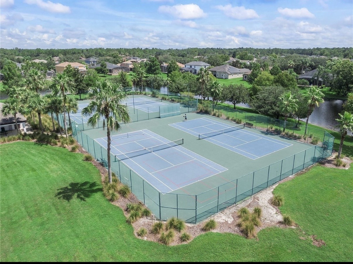Community tennis courts