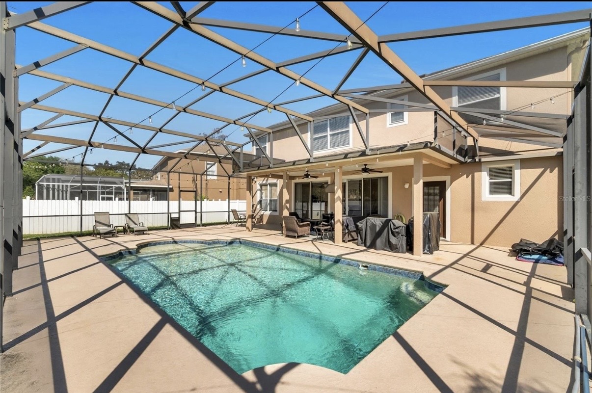 Screened-in pool & patio